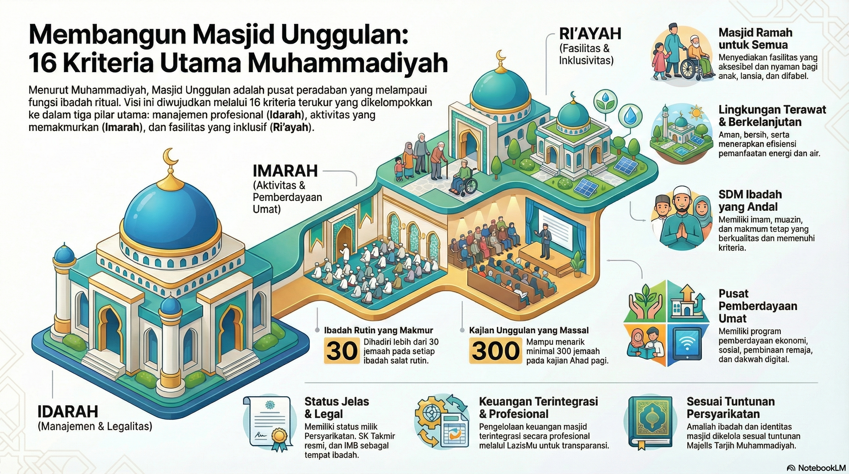 Infografis Diagnosis dan Peta Jalan Transformasi Masjid